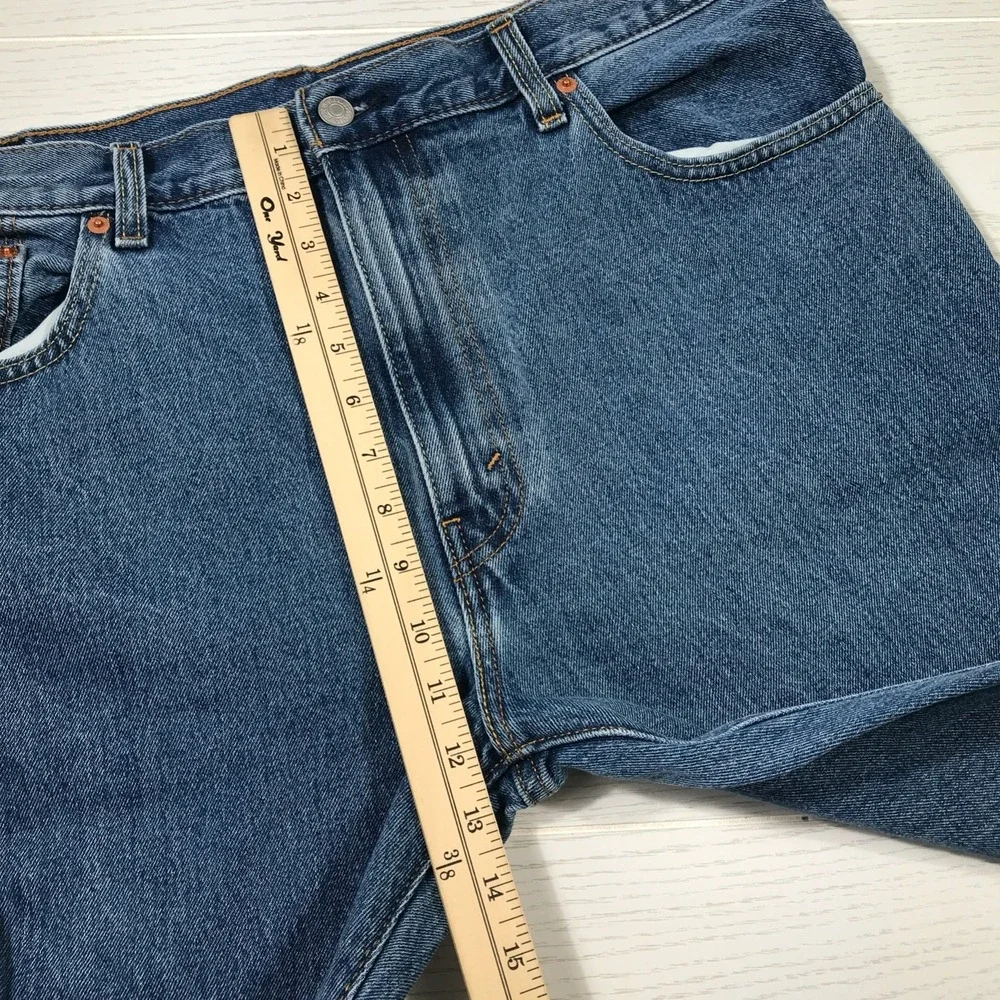 Levis 517 Bootcut Jeans Men 38x34 Blue Medium Wash Western Workwear Denim Cotton
